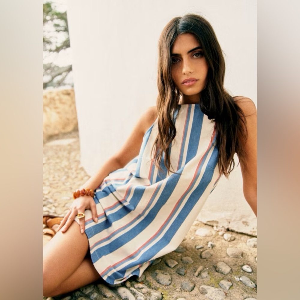 Sézane Ticia Dress in Iliot Stripes